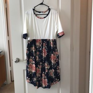 Buttery soft floral dress